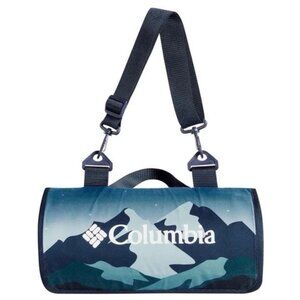 Columbia Blue Waterproof Packable Outdoor Blanket 72”x72”